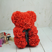 Load image into Gallery viewer, Rose Flower Teddy Bear