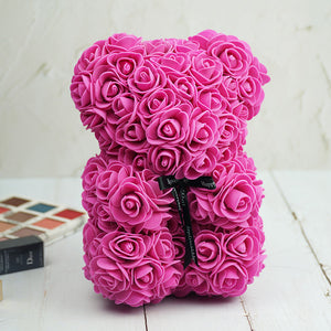 Rose Flower Teddy Bear