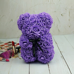 Rose Flower Teddy Bear