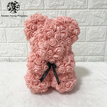 Load image into Gallery viewer, Rose Flower Teddy Bear