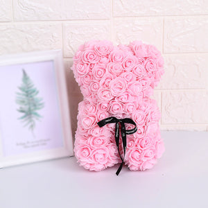 Rose Flower Teddy Bear