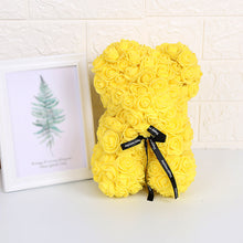 Load image into Gallery viewer, Rose Flower Teddy Bear