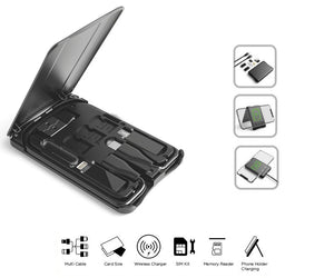 Urban Survival Card Case Organizer and Wireless Charger