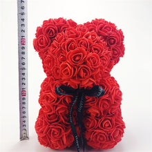 Load image into Gallery viewer, Rose Flower Teddy Bear