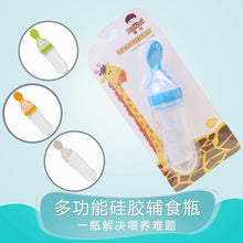 Load image into Gallery viewer, Baby Spoon Bottle Feeder Dropper Silicone Spoons for Feeding Kids