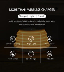 Wireless Charger Station with Lamp