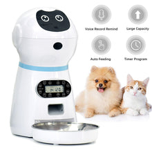 Load image into Gallery viewer, Automatic Robot Pet Feeder with Voice Record