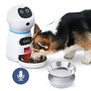 Automatic Robot Pet Feeder with Voice Record