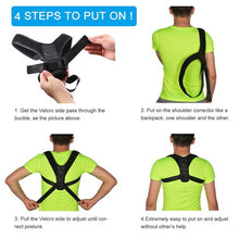 Load image into Gallery viewer, Adults Students Adjustable Back Posture Corrector