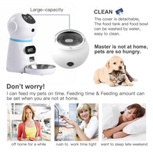 Load image into Gallery viewer, Automatic Robot Pet Feeder with Voice Record