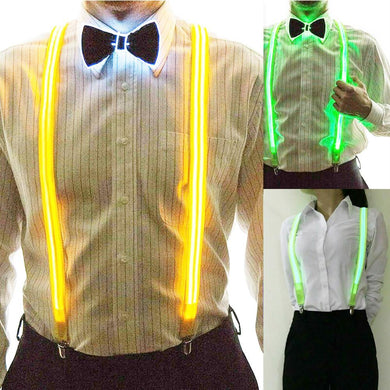 Men's Led Suspenders or Bow Tie