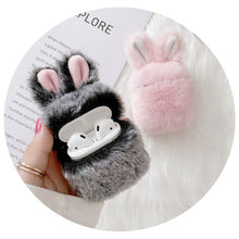 Load image into Gallery viewer, Soft Rabbit Ear Fur Case