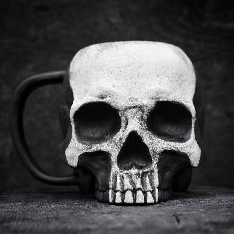 Skull Cup Coffee Mug Gothic Home Decor