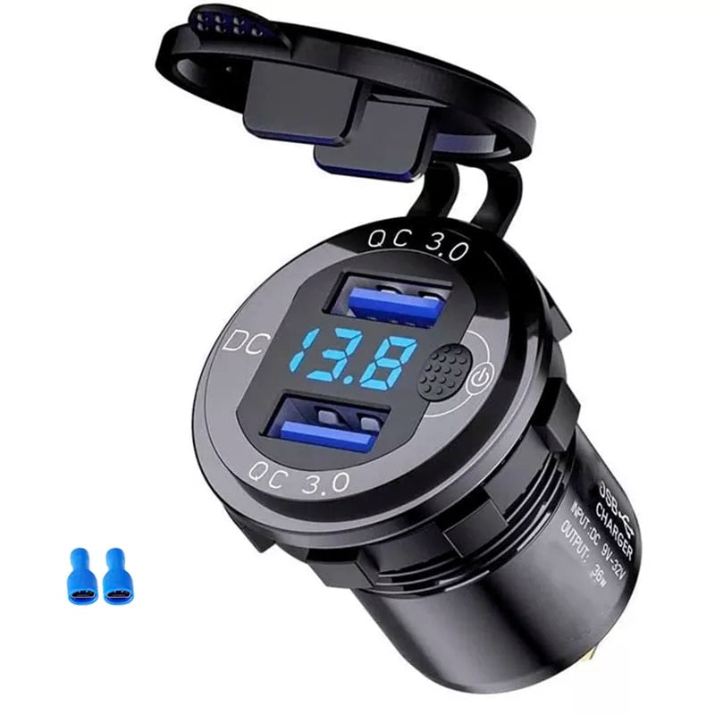 Fast Dual Charger QC 3.0 36W - Car USB