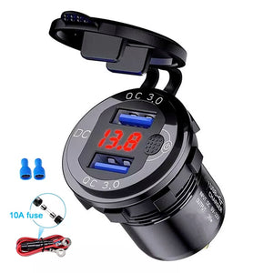 Fast Dual Charger QC 3.0 36W - Car USB