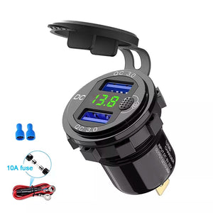 Fast Dual Charger QC 3.0 36W - Car USB