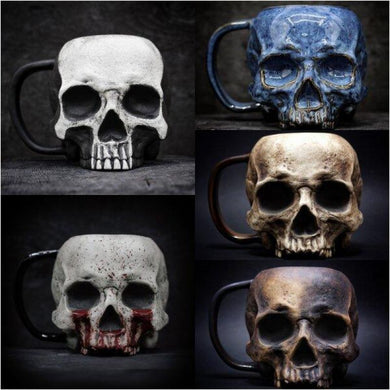 Skull Cup Coffee Mug Gothic Home Decor